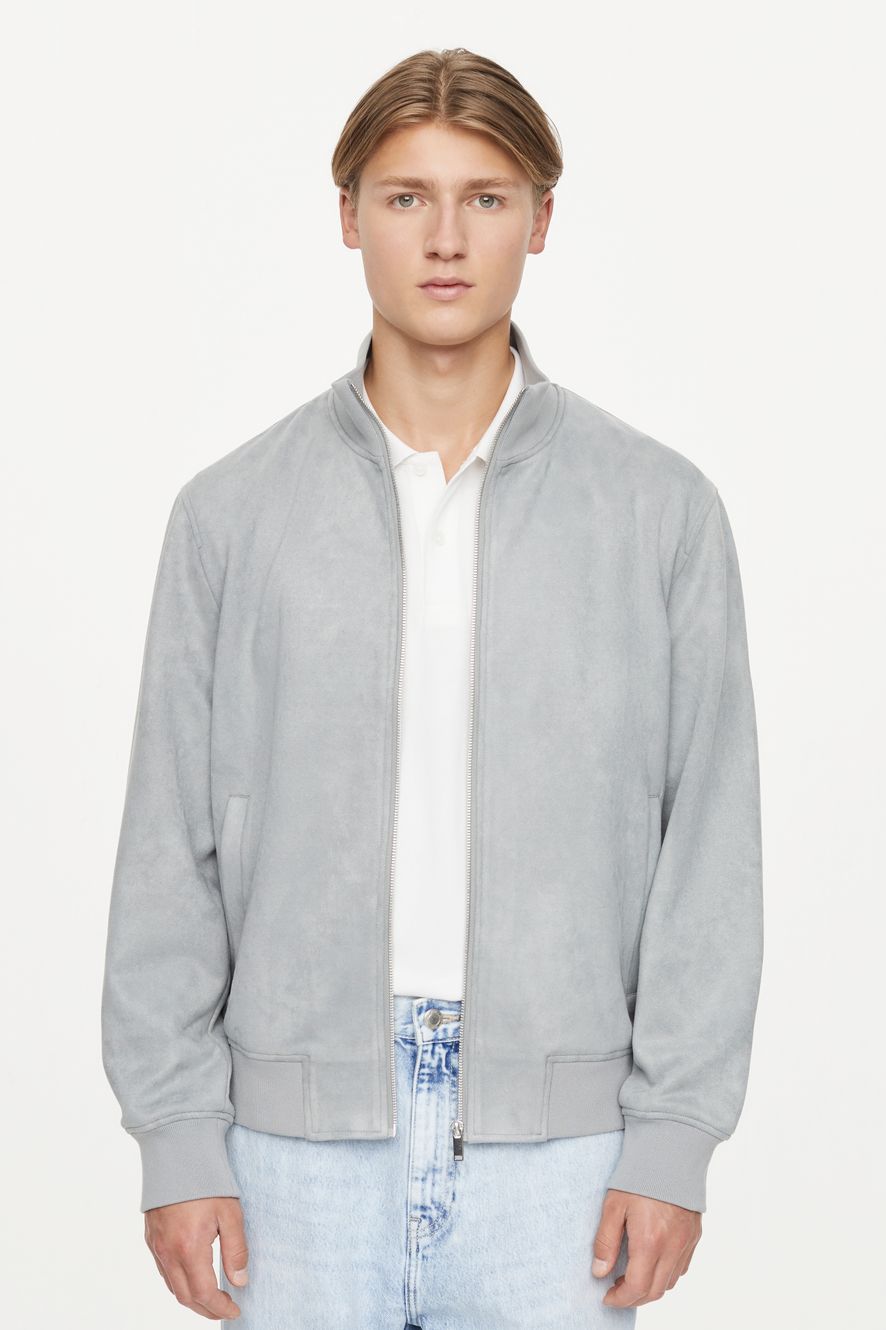 FAUX SUEDE BOMBER