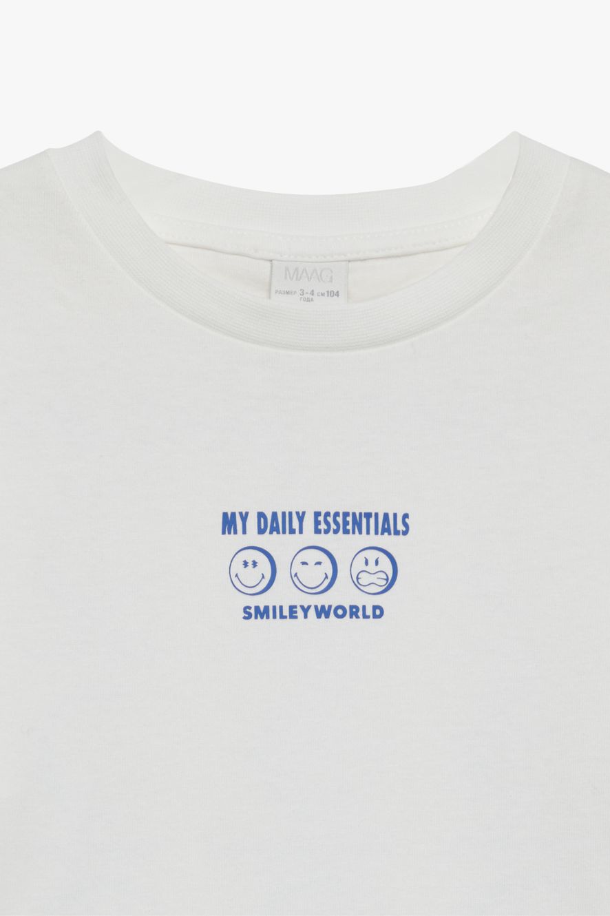 ФУТБОЛКА С ПРИНТОМ SMILEYWORLD©