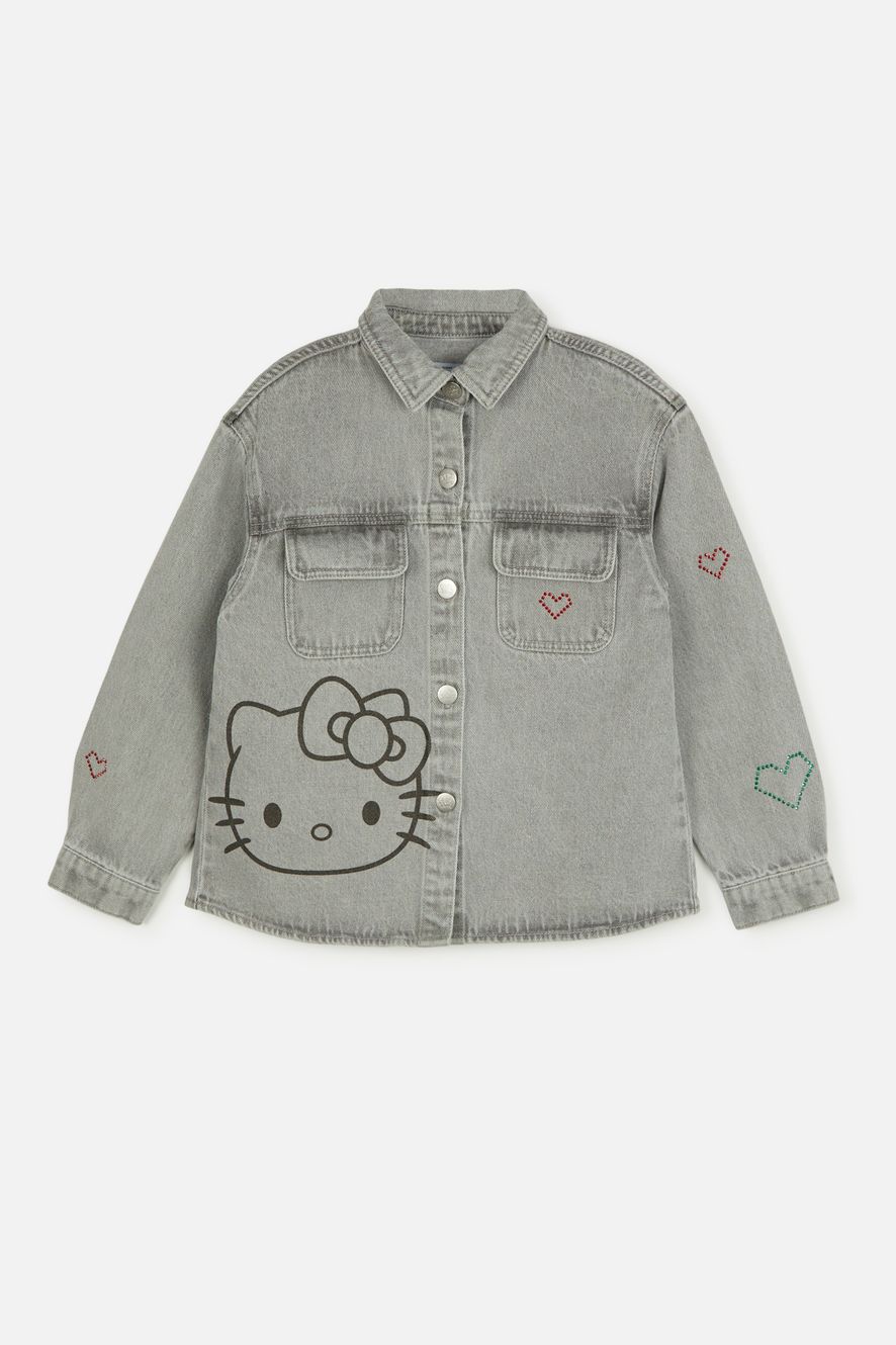 DENIM OVERSHIRT HELLO KITTY AND FRIENDS ©