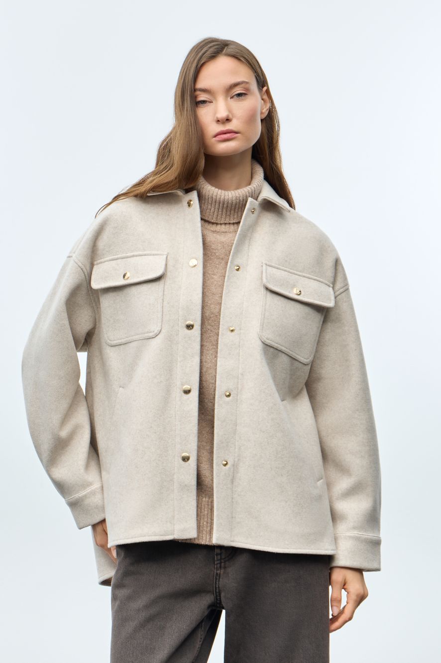PATCH-POCKET OVERSHIRT