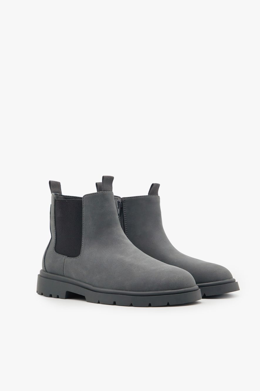 БОТИНКИ-ЧЕЛСИ ИЗ ИСКУССТВЕННОЙ ЗАМШИ