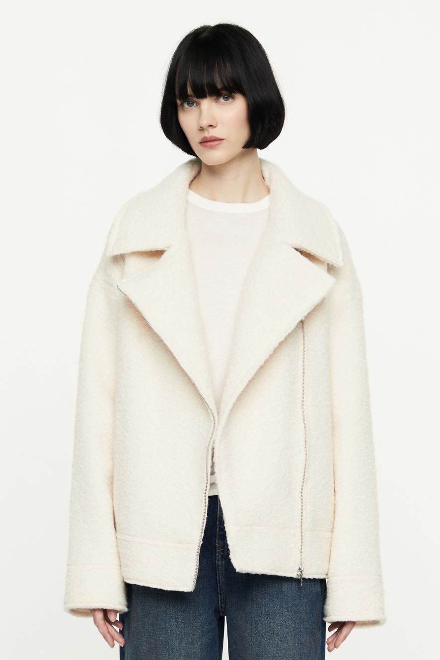 КУРТКА НА МОЛНИИ ИЗ БУКЛЕ