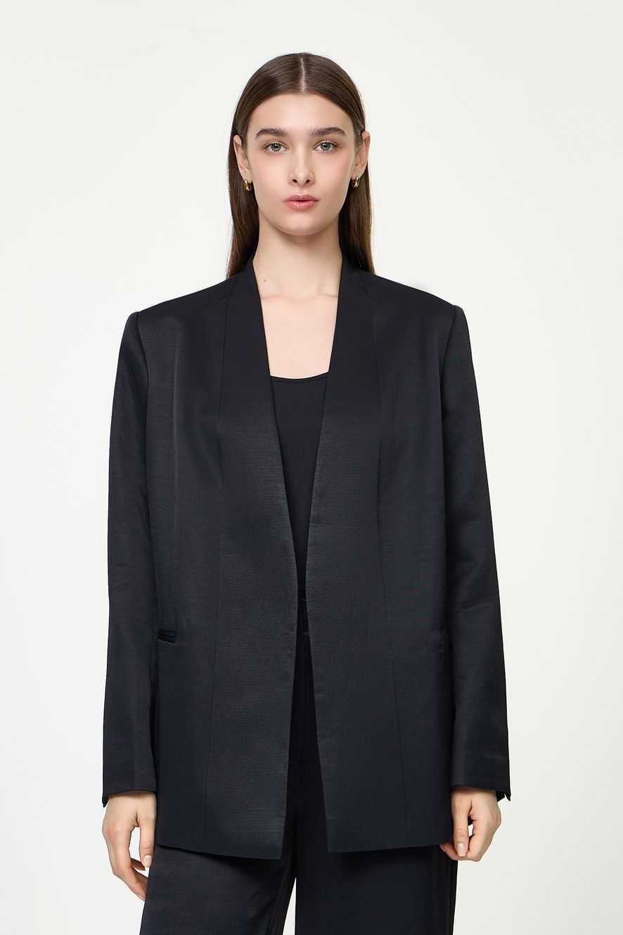 VISCOSE LINEN KIMONO BLAZER