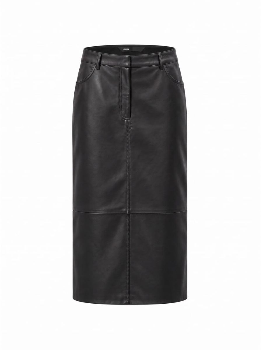 LEATHER PENCIL SKIRT