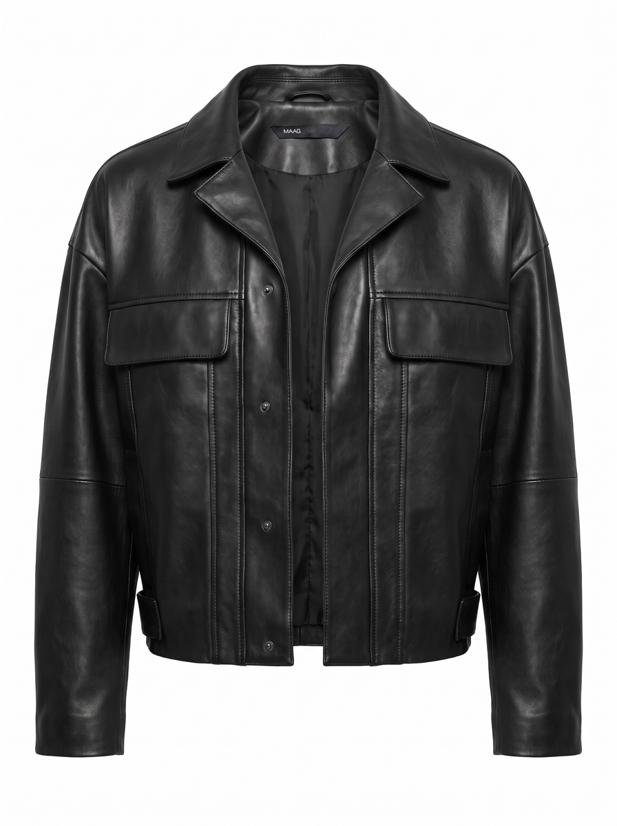 CROPPED LEATHER JACKET
