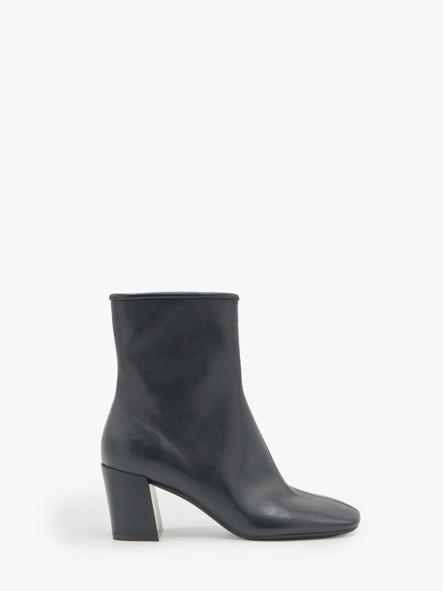 FAUX LEATHER ANKLE BOOTS